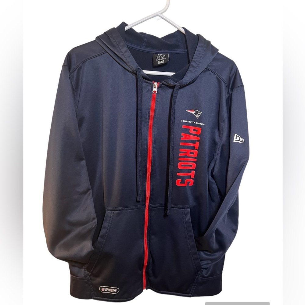 NFL New England Patriots full zip hoodie sweatshirt men’s size L